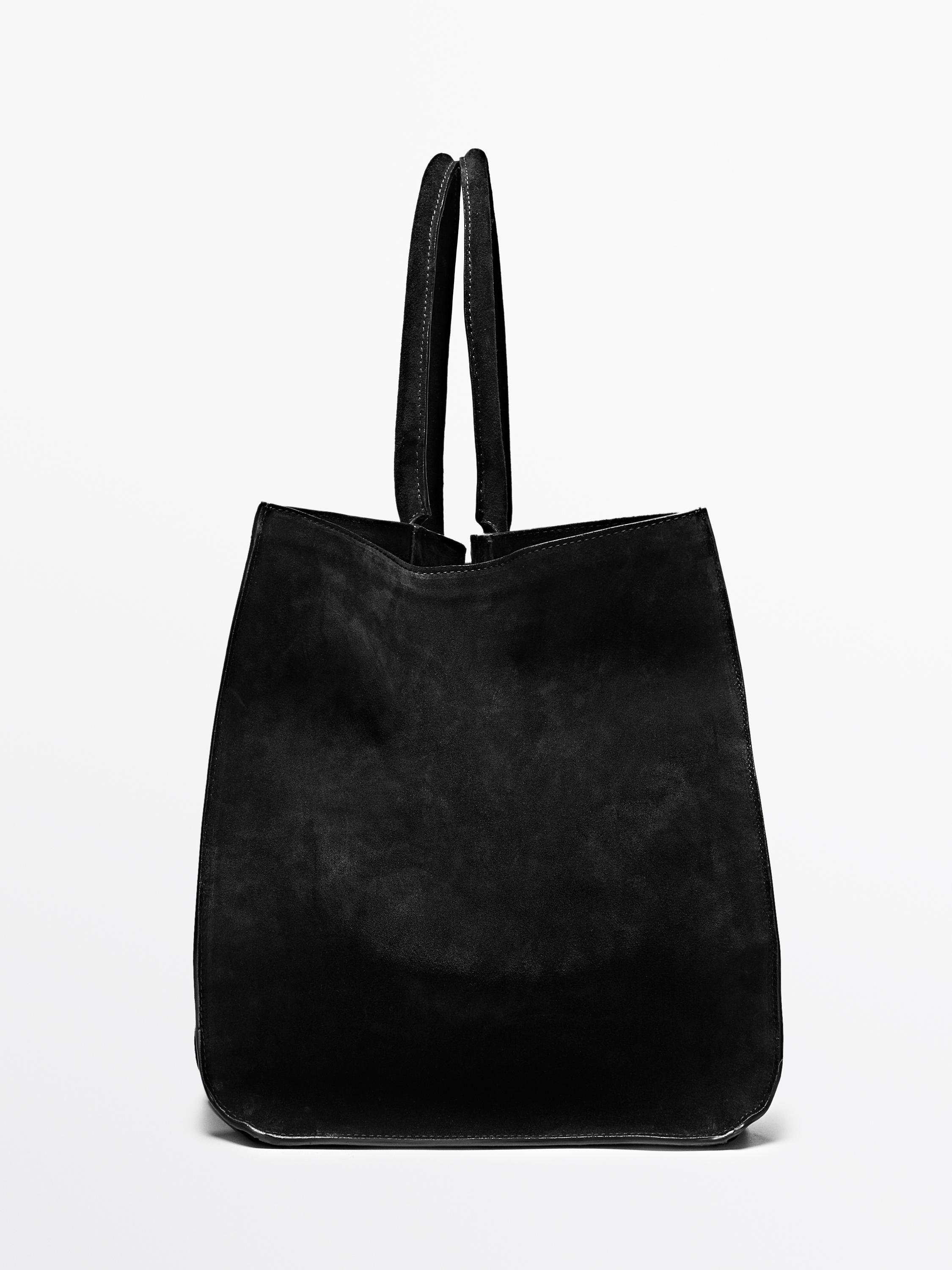 Maxi XL suede leather bag - LIMITED